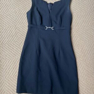 Laundry By Shelli Segal Blue Sweetheart Sheath Mini Dress